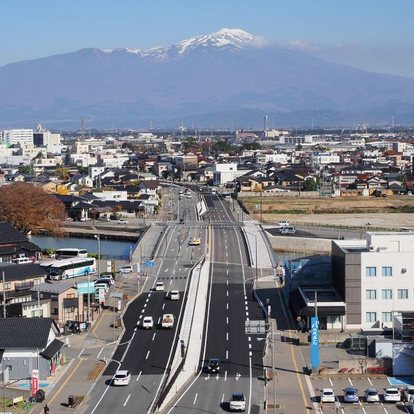 県道豊里十里塚線道路改良工事のイメージ画像